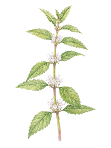 薄荷插畫